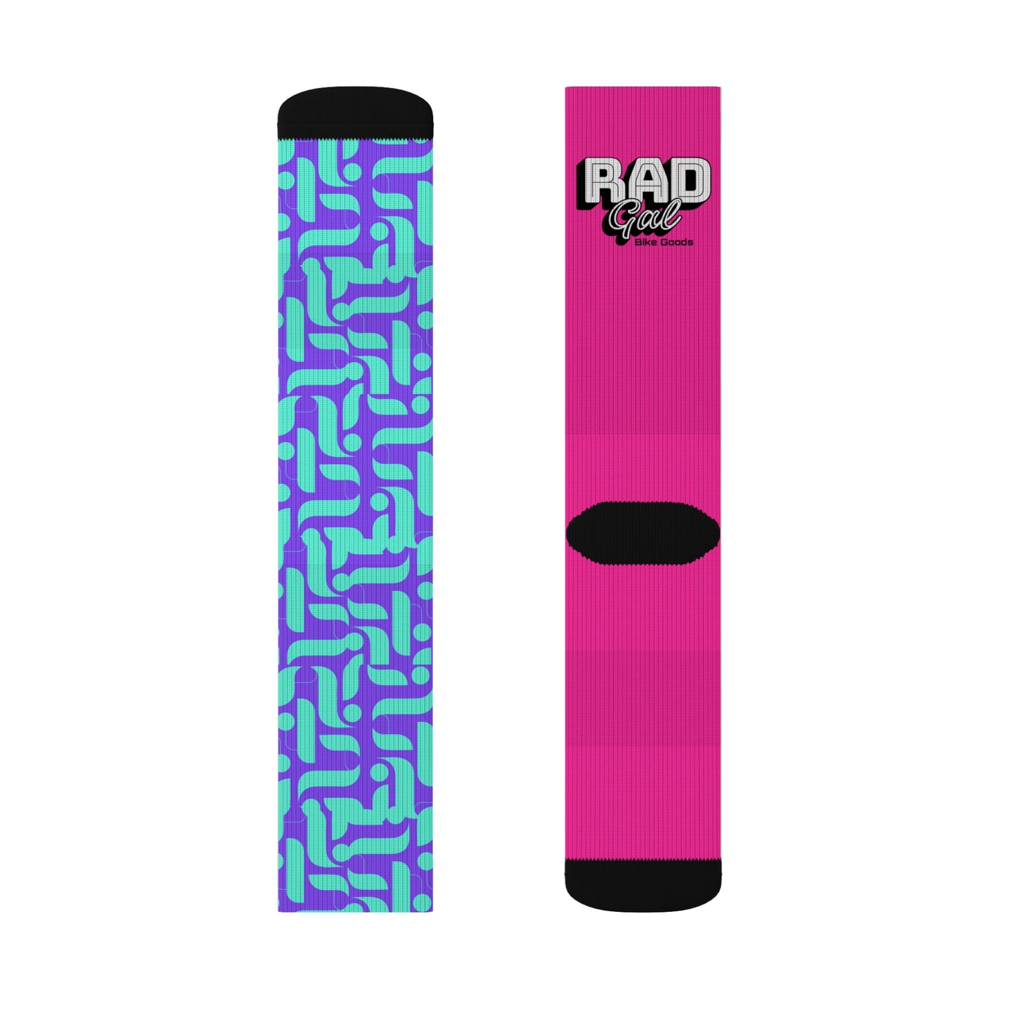 Mountain Bike Socks -Purple Squiggle