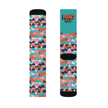 Mountain Bike Socks -Mountains Multi