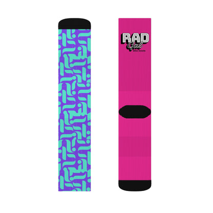 Mountain Bike Socks -Purple Squiggle